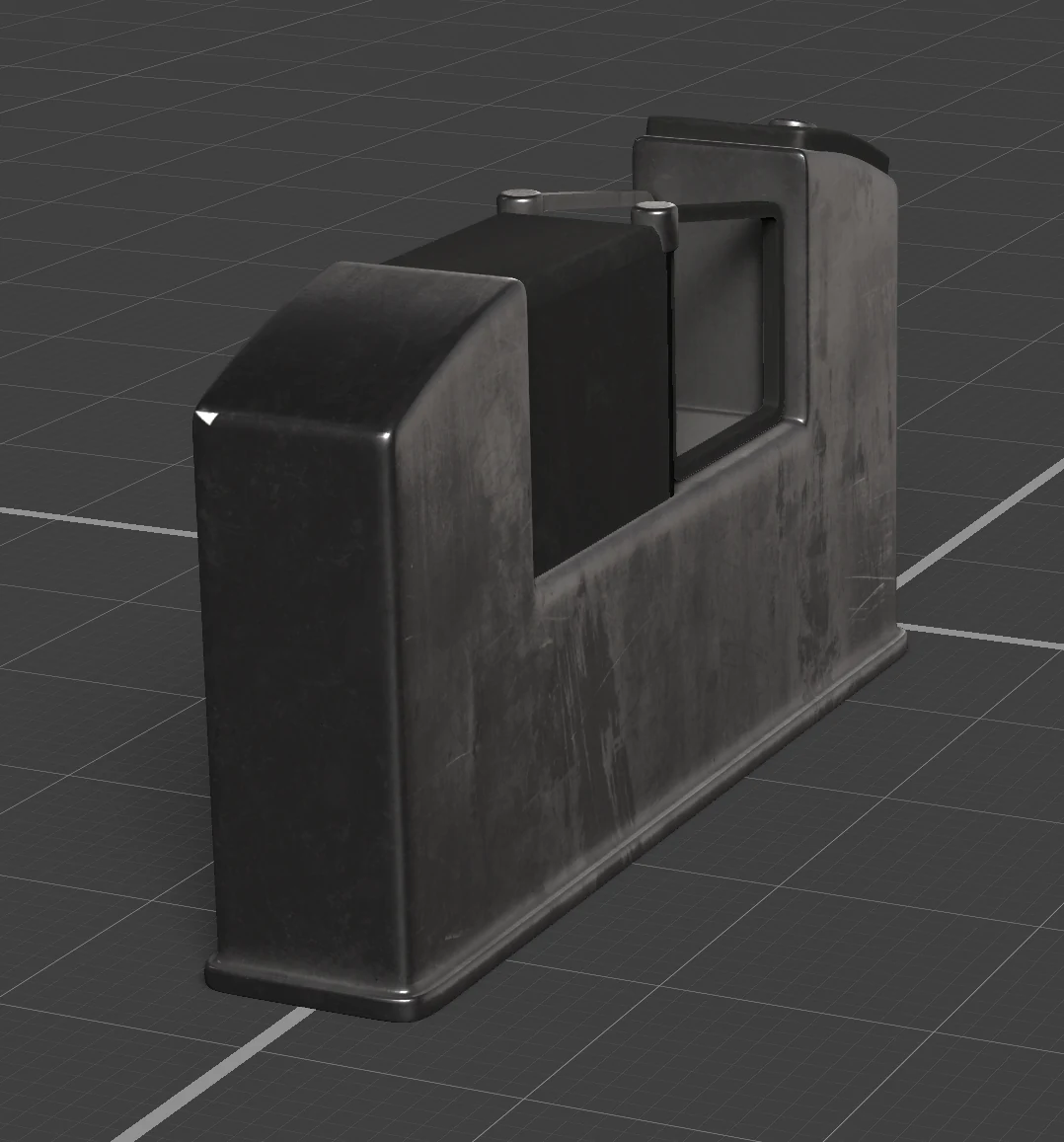 Textured subway ticket machine