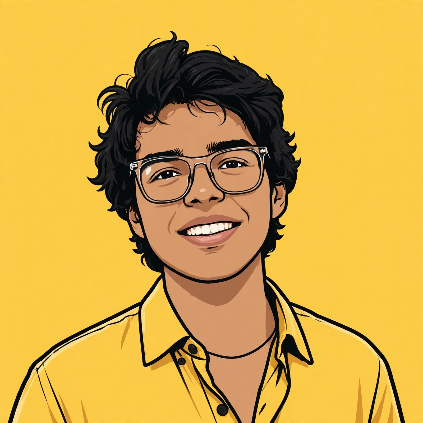 Cartoon avatar portrait of Arinjay Shekhar